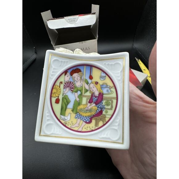 Vintage 2002 Brand NEW WEIHNACHTS Porcelain Candle Holder In Box! - Picture 8 of 11